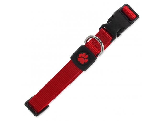 Obojek Active Dog Premium M červený 2x34-49cm