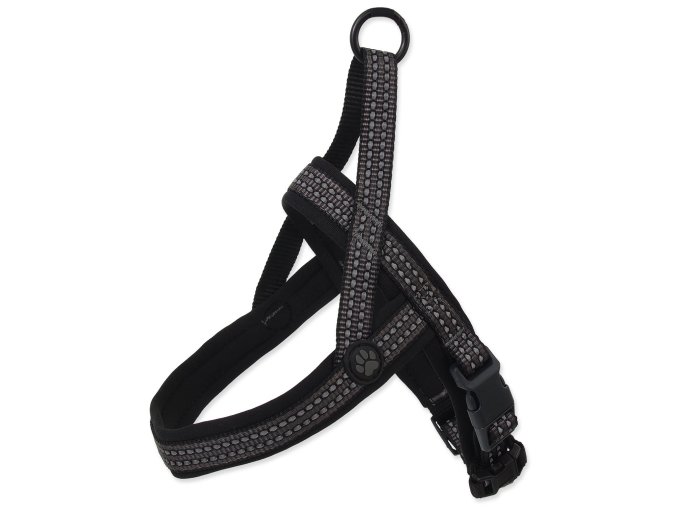 Postroj Active Dog Neoprene M šedý 2x58-70cm