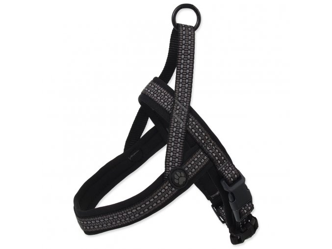 Postroj Active Dog Neoprene L šedý 3,2x72-90cm