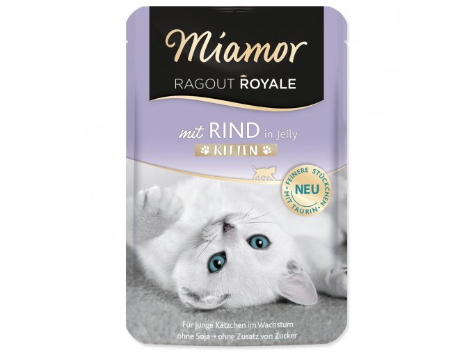 Kapsička Miamor Ragout Royale Kitten hovězí v želé 100g