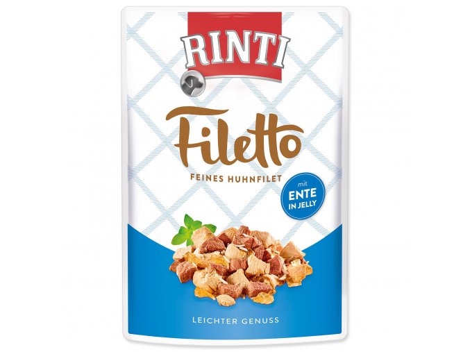 Kapsička Rinti Filetto Adult kuře a kachna v želé 100g