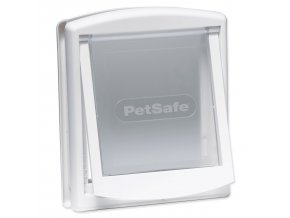 Dvířka PetSafe plastová s transparentním flapem bílá, výřez 18,5x15,8cm