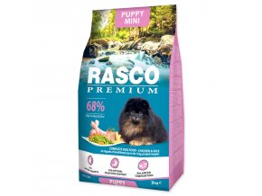 Krmivo Rasco Premium Puppy Mini kuře s rýží 3kg