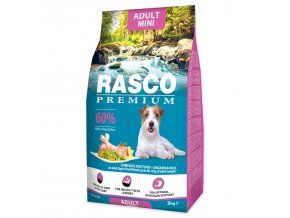 Krmivo Rasco Premium Adult Mini kuře s rýží 3kg