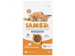 Krmivo IAMS Cat Adult/Senior Weight Control/Sterilized Chicken 2kg