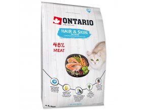 Krmivo Ontario Cat Hair & Skin 6,5kg