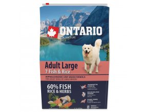 Krmivo Ontario Adult Large Fish & Rice 2,25kg