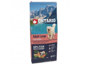 Krmivo Ontario Adult Large Fish & Rice 12kg