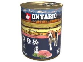 Konzerva Ontario telecí s bylinkami, paté 800g