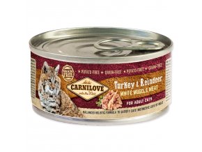 Konzerva Carnilove WMM Adult Cats krůta a sob 100g