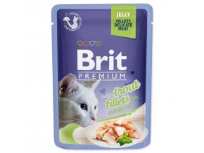 Kapsička Brit Premium Cat Delicate sleď, filety v želé 85g