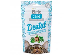 Pochoutka Brit Care Cat Snack Dental 50g