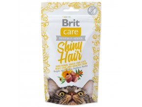 Pochoutka Brit Care Cat Snack Shiny Hair 50g