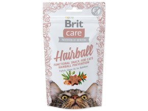 Pochoutka Brit Care Cat Snack Hairball 50g