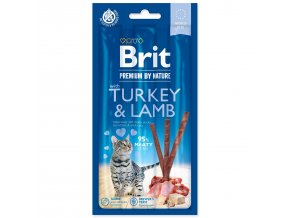 Pochoutka Brit Premium by Nature Cat krůta a jehně, tyčinky 3ks