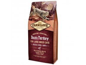 Krmivo Carnilove Large Breed Cats Muscles, Bones, Joints Duck & Turkey 6kg