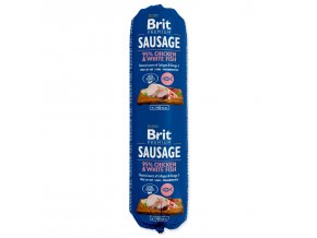 Salám Brit Sausage kuře a bílá ryba 800g