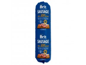 Salám Brit Sausage Sport hovězí a ryby 800g