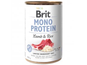 Konzerva Brit Mono Protein jehně s rýží 400g