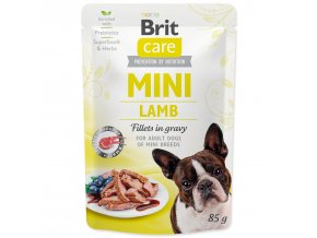 Kapsička Brit Care Mini jehně, filety v omáčce 85g