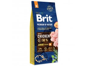 Krmivo Brit Premium by Nature Junior M 15kg