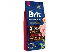 Krmivo Brit Premium by Nature Senior L+XL 15kg