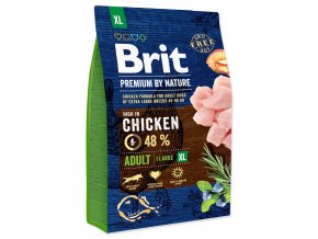 Krmivo Brit Premium by Nature Adult XL 3kg