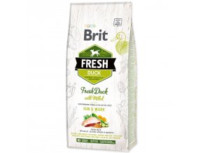 Krmivo Brit Fresh Duck with Millet Active Run & Work 12kg