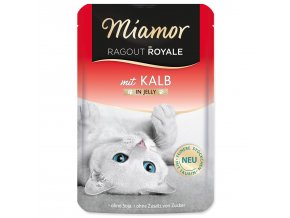 Kapsička Miamor Ragout Royale Adult telecí v želé 100g