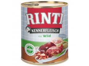 Konzerva Rinti Kennerfleisch Adult zvěřina 800g