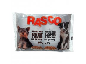 Kapsičky RASCO Dog s kuřecím a hovězím / s jehněčím a kuřecím multipack
