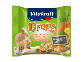 Pochoutka Vitakraft Happy králík, s mrkví, dropsy 40g