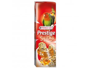 Tyčinky Versele-Laga Prestige střední papoušek, s ořechy a medem 140g 2ks