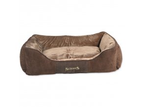 Pelech Scruffs Chester Box Bed čokoládový XL 90x70cm