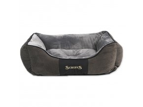 Pelech Scruffs Chester Box Bed šedý M 60x50c