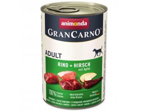 Konzerva Animonda Gran Carno Adult hovězí a jelen s jablky 400g