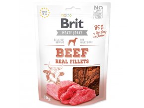 Pochoutka Brit Jerky hovězí plátky 80g