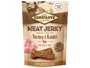 Pochoutka Carnilove Jerky králík a krůta, tyčinky 100g