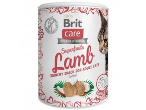 Pochoutka Brit Care Cat Snack Superfruits jehně 100g