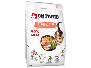 Krmivo Ontario Cat Sterilised Salmon 0,4kg