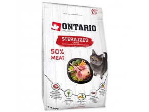 Krmivo Ontario Cat Sterilised Lamb 0,4kg