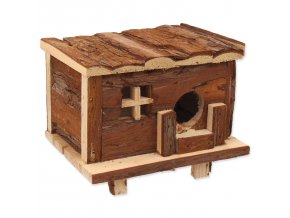 Domek Small Animals Srub dřevěný s kůrou 18x13x13,5cm