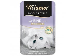 Kapsička Miamor Ragout Royale Kitten hovězí v želé 100g