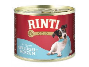 Konzerva Rinti Gold Adult drůbeží srdce 185g