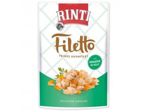 Kapsička Rinti Filetto Adult kuře a zelenina v želé 100g