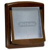 Dvířka PetSafe plastová s transparentním flapem hnědá, výřez 28,1x23,7cm