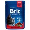 Kapsička Brit Premium Cat hovězí s hráškem 100g