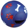 Hračka Trixie míč na pamlsky plast, vzor tlapka/kost 7cm