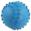 Hračka Dog Fantasy míček tenis s bodlinami pískací mix barev 6cm