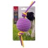 Hračka Dog Fantasy míček pěnový fialový s TPR flexi lany 22x6,5x6,5cm